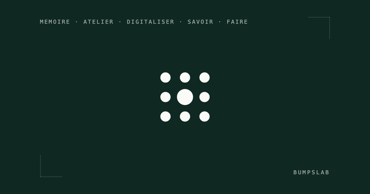 Mémoire d'atelier : digitaliser le savoir-faire d'usinage avant les départs en retraite